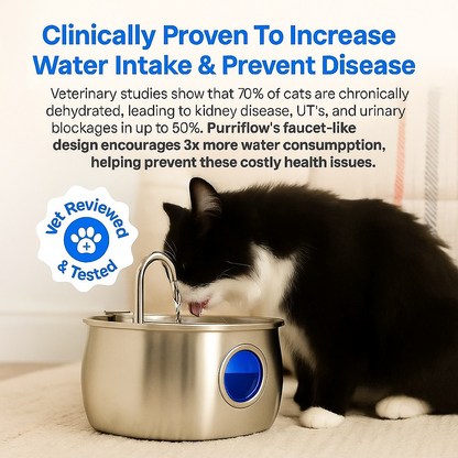 Purriflow - Protect your cat from dehydration and urinary emergencies